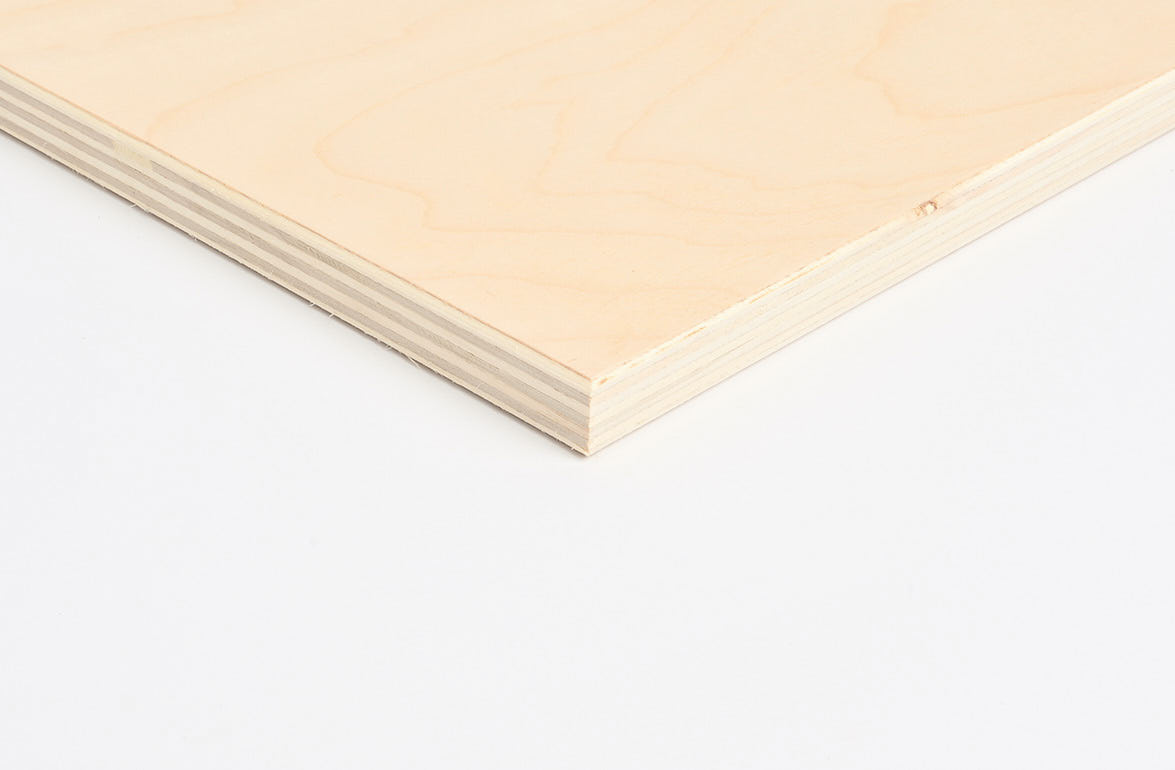 Poppelkrydsfiner m/ Birk B/BB, int. lim, 70% PEFC